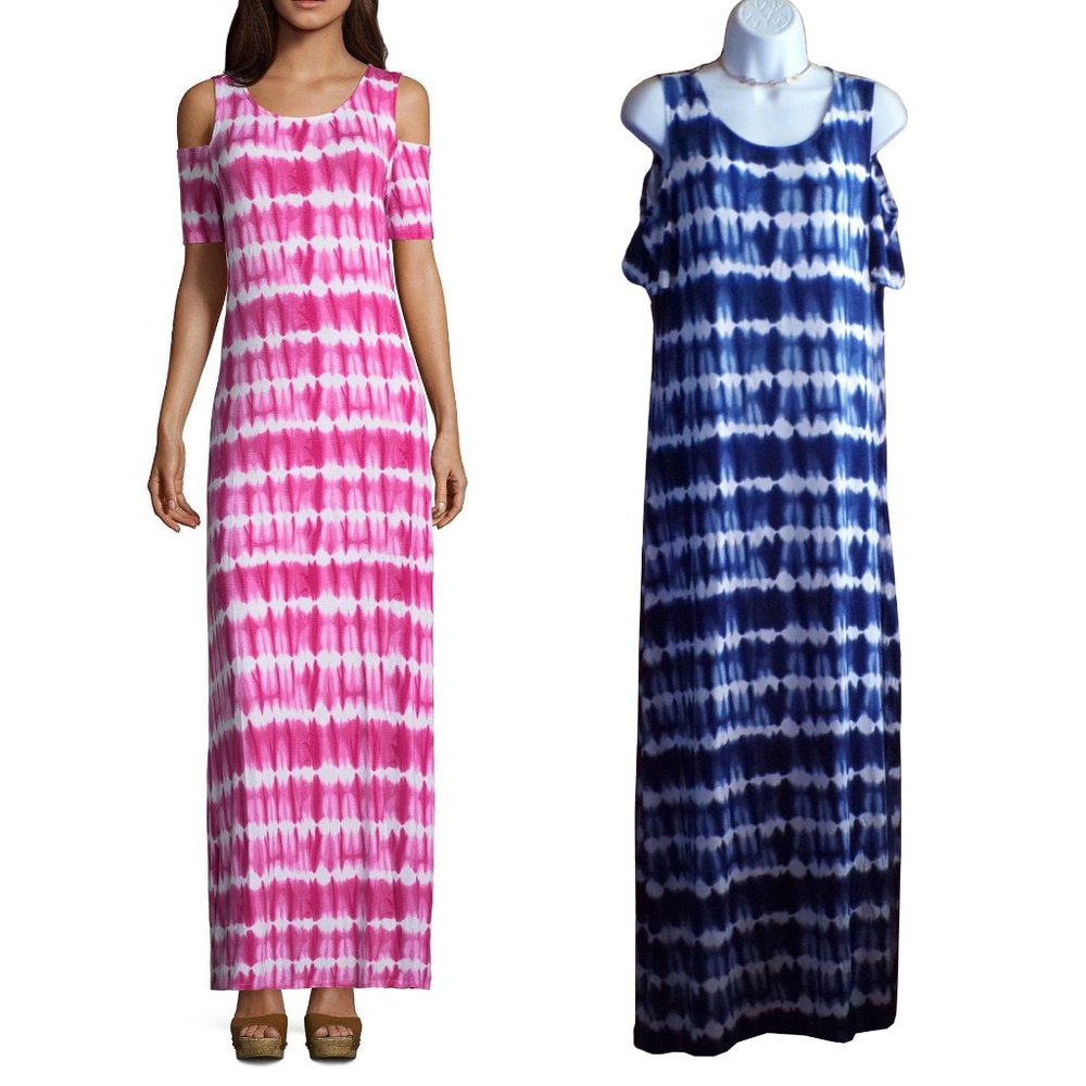 NWOT Design History Tie Dye Cold Shoulder Dress